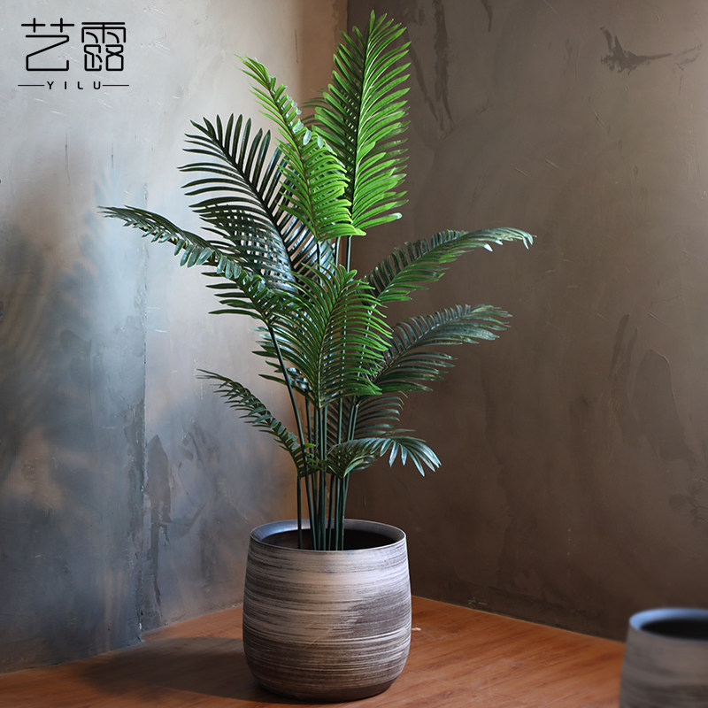 陶瓷北欧花盆创意简约花瓶仿水泥色绿植水培大口径室内阳台装饰缸
