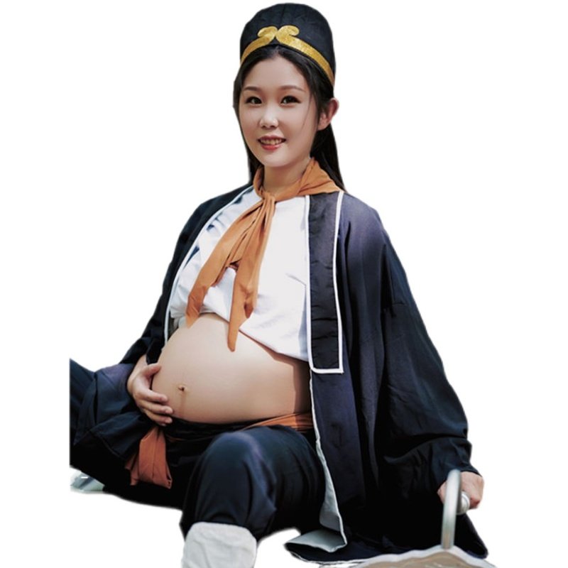 猪八戒孕妇装道具全套成人八戒面具衣服个性准妈妈拍照摄影西游记