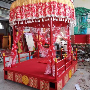 汉式凤撵步撵花轿步辇汉唐婚庆道具中式婚礼唐式轿子龙椅汉服唐装