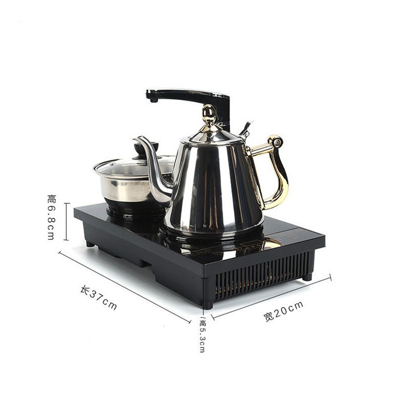 家用电磁茶炉自动上水平板三合一套装304不锈钢烧水壶茶具加热