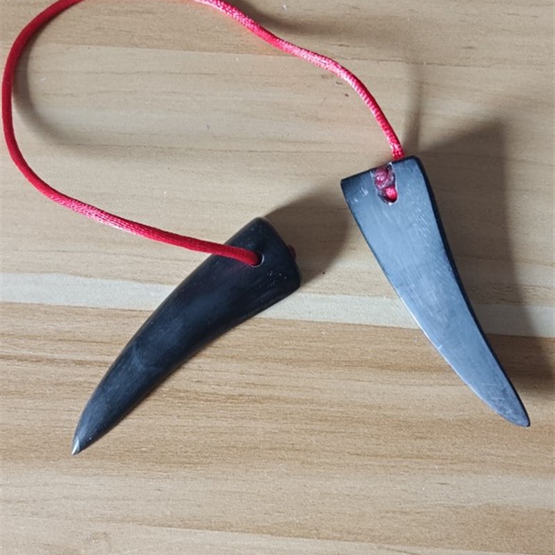 道士卦师法器串绳牛角卦道家法器圣卦
