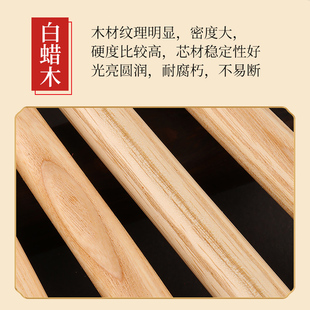 玄鹤白蜡木腰鼓锤鼓棒广场舞成人儿童腰鼓棒舞蹈鼓槌小鼓锤红绸