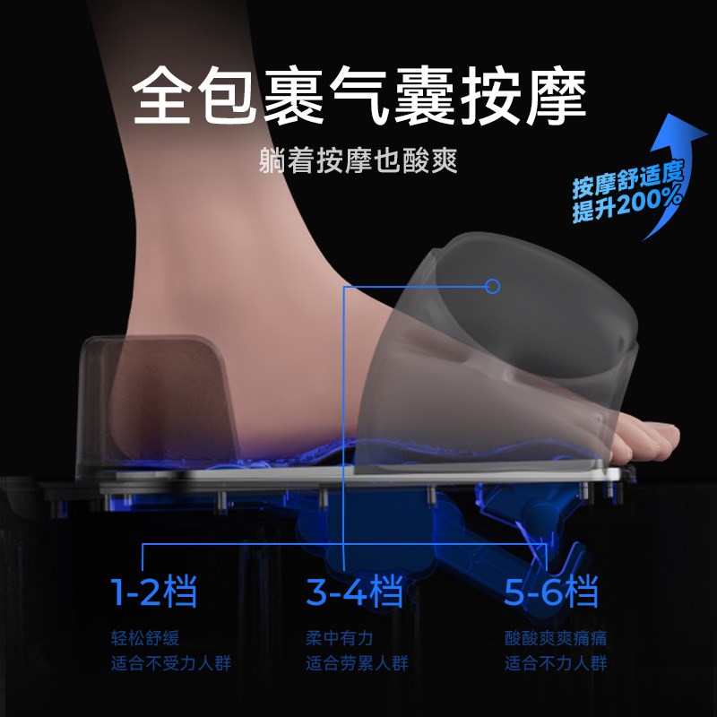 HITH气囊按摩泡脚桶家用恒温加热足浴盆全自动杀菌高深洗脚盆W6