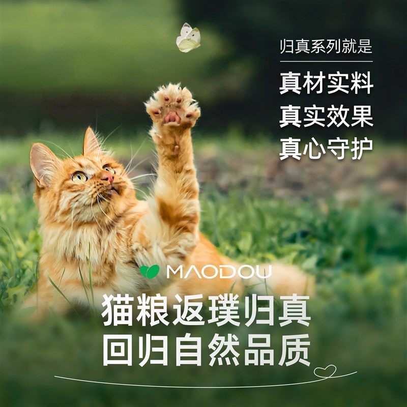 小毛豆归真猫粮酶解鲜肉全价猫粮成猫幼猫专用营养猫粮低敏易吸收