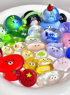 可以养的宠物石头手工diy创意夜光树脂装饰摆件可爱玩具朋友礼物