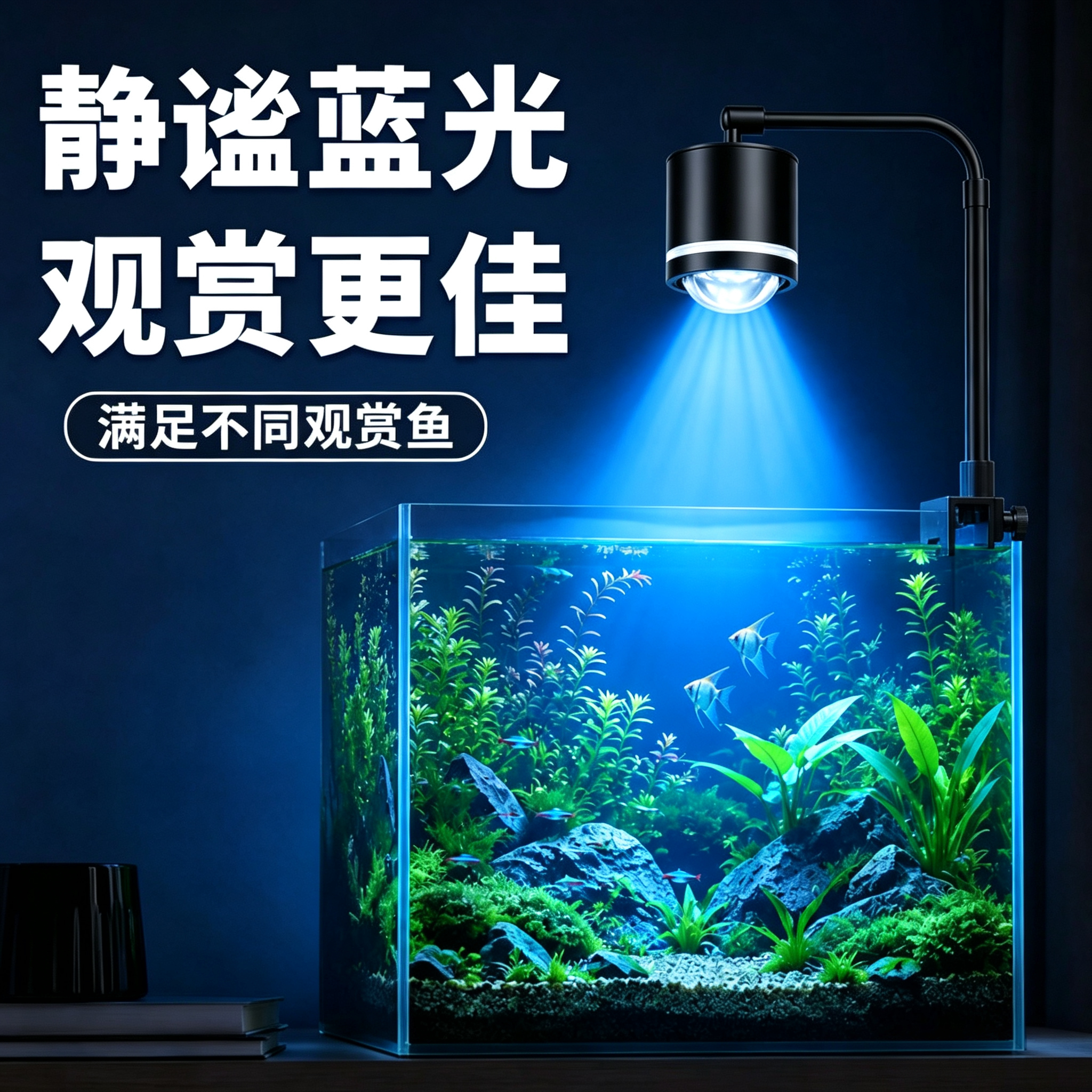 全光谱三色可调超亮观赏鱼缸灯图片