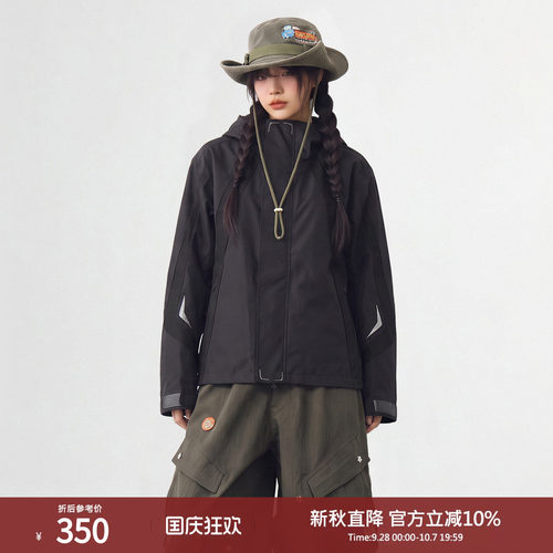 西町村屋户外休闲中长款外套女