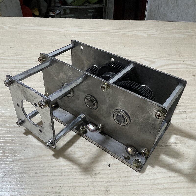 手摇发电机增速齿轮箱变速箱定做制减速箱风力水力传动diy齿轮组