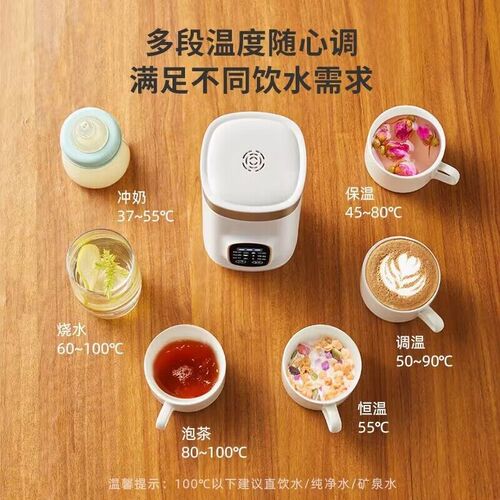 摩动电热水杯小型烧水杯旅行便携式烧水壶加热保温壶电热加热水瓶