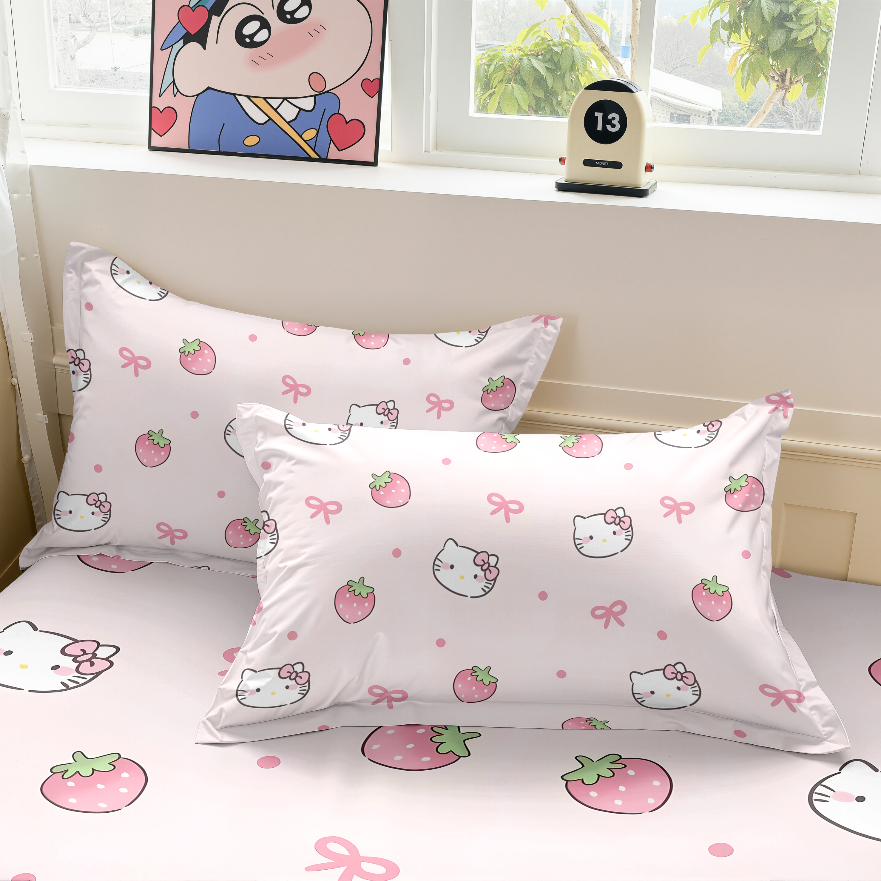 Hellokitty凯蒂猫卡通枕头套儿童少女纯棉可爱幼儿园宿舍床上用品