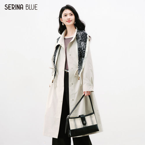 SeRinaBlue高级感女士风衣外套