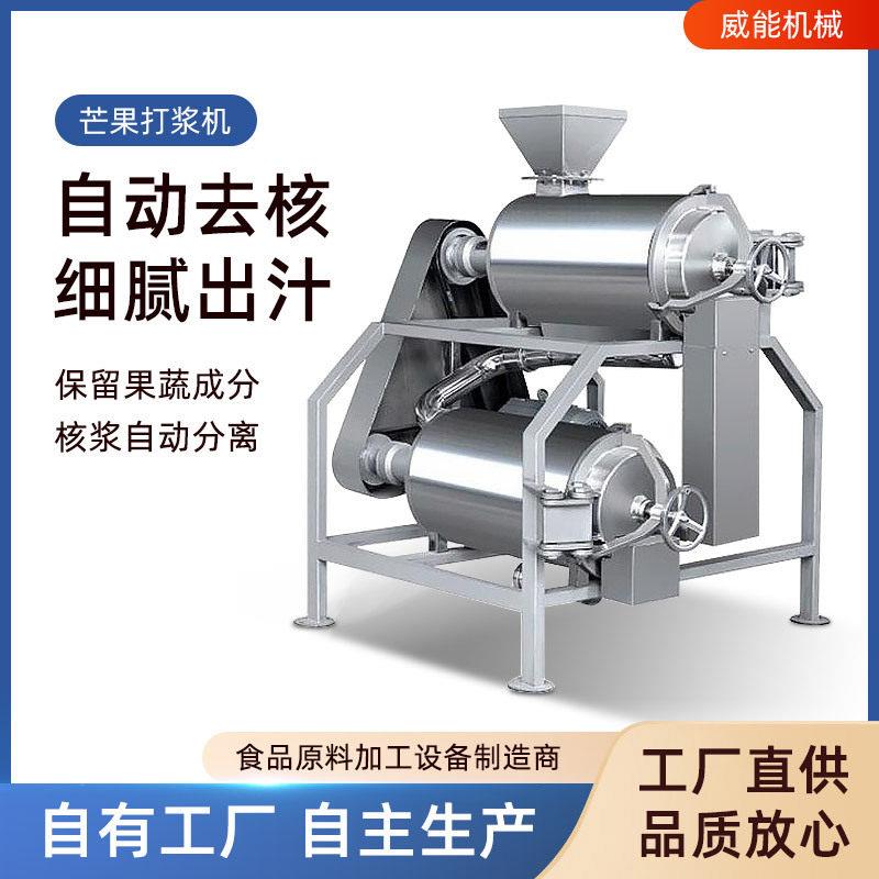 厂家直销大型全不锈钢工业商用红枣芒果蓝莓桑葚芒果去核打浆机