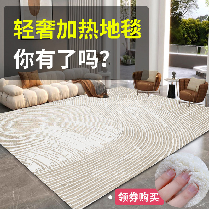 分体式石墨烯加热地毯客厅家用地暖垫 电热地毯可拆洗发热取暖垫
