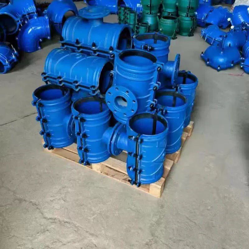 马鞍三通法兰管道增接口抱箍哈夫节变径分水器快速抢修接头PE铸铁