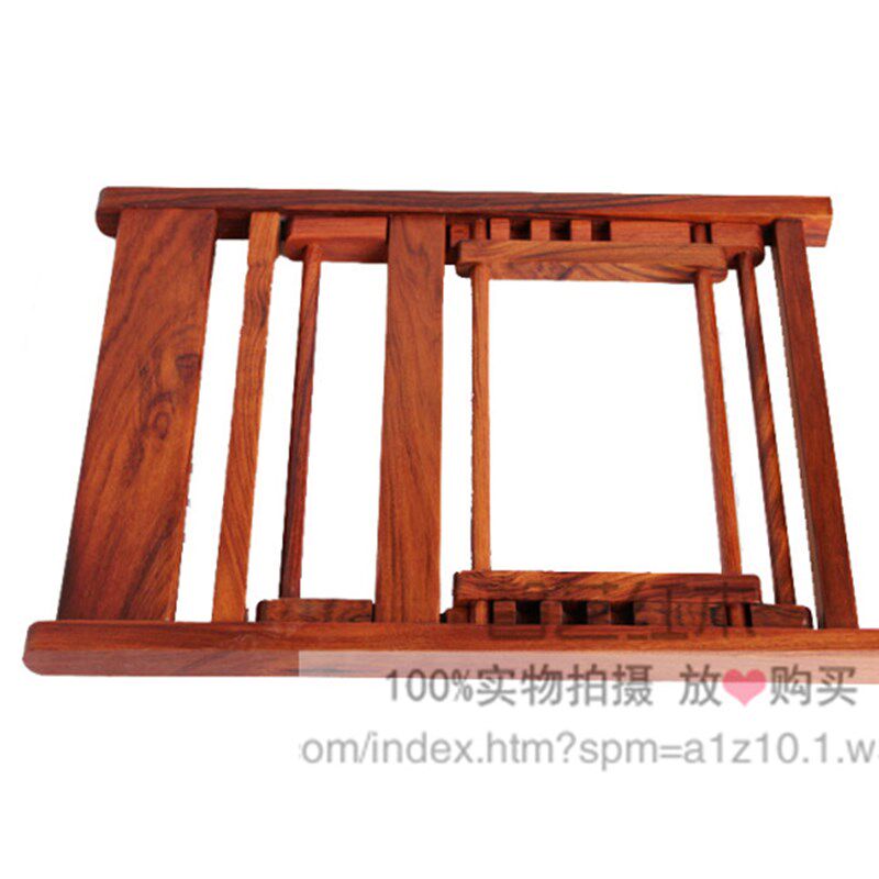 折叠红木画册架文房临帖架木质字帖架书画架明式经书架看书架包邮