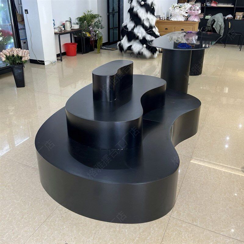 鲜花店中岛展示台女服装店陈列展示架装修道具摆台鞋店货架异形台