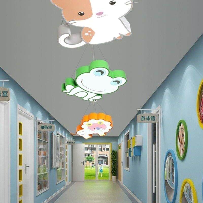 幼儿园吸顶灯卡通动物造型卧室灯男孩女孩房间灯全光谱护眼灯具