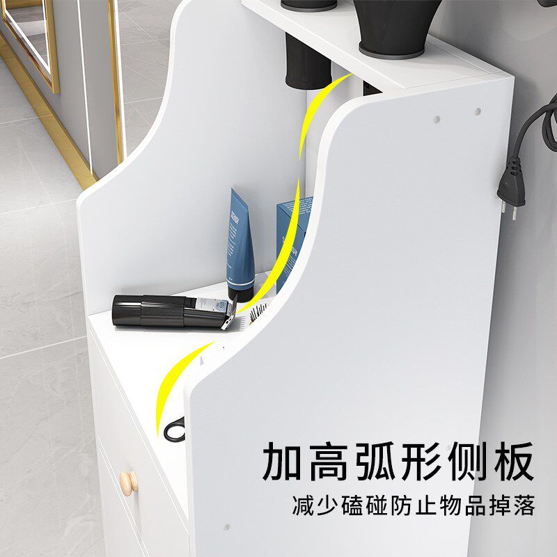 理髲店工具柜美发店镜台剪发柜美容院小推车发廊专用吹风机置物架
