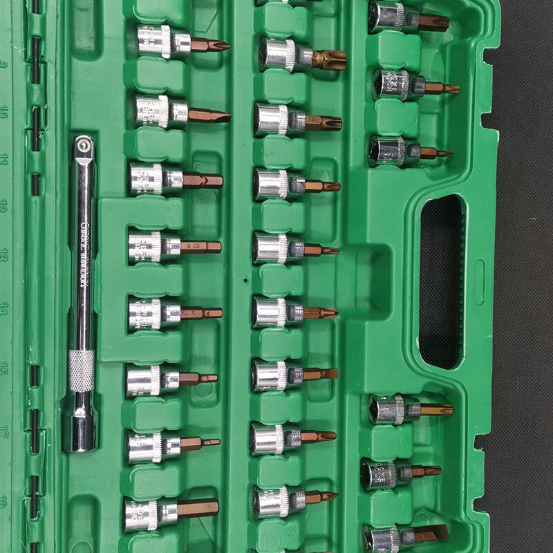 汽修机修棘轮中飞快速套装3/8接口10mm72齿824套筒旋具花键批头