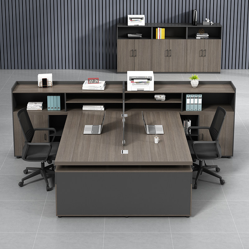 财务办公桌椅组合简约现代2人位职员桌办公室经理主管双人办公桌