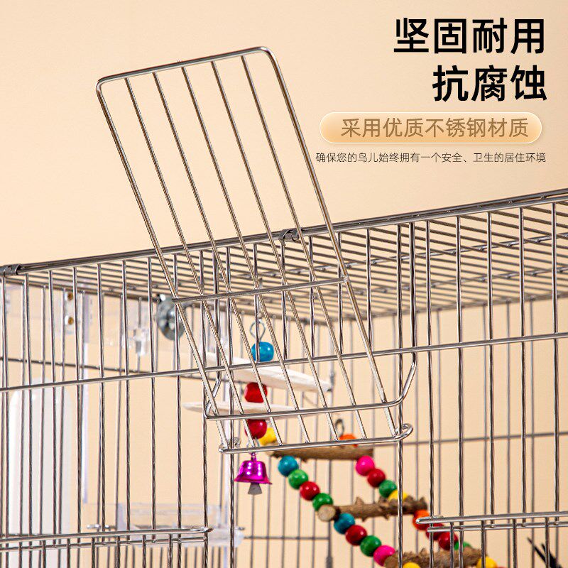 鹦鹉鸟笼不锈钢虎皮玄凤繁殖笼金属豪华鸟笼子养殖饲养鸟笼用品