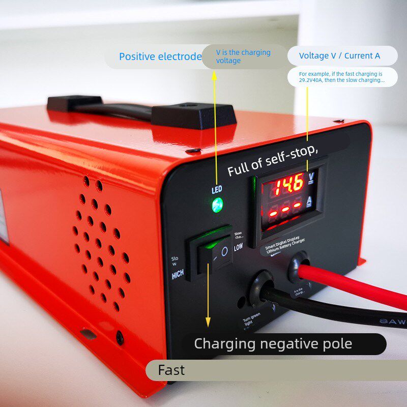 磷酸铁锂电池充电器大功率12V24V48V卡车房车快充三元叉车洗地器