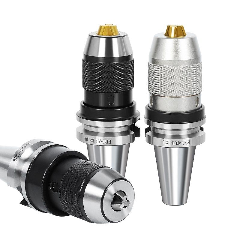 数控高精密BT40一体式自锁自紧钻夹头刀柄BT30/BT50-APU08/13/16