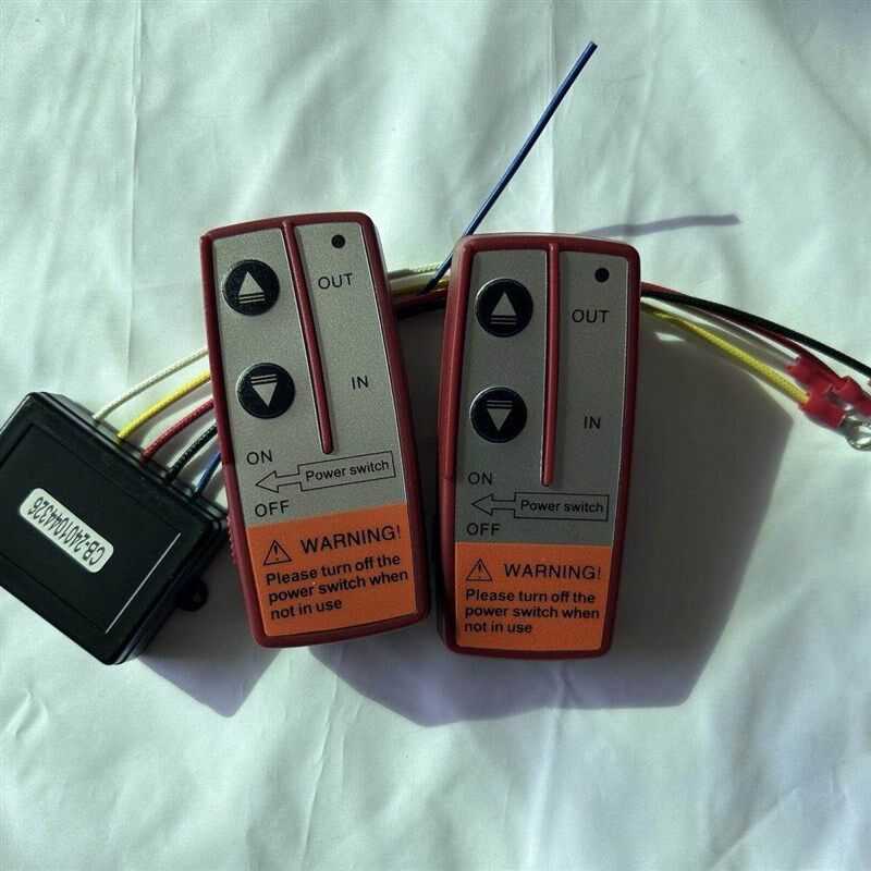 电动绞盘无线遥控器小型车载配件吊机控制盒接收器 12V/24V通用型
