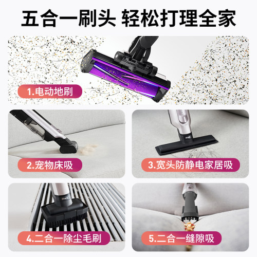 [新品]Shark鲨客自集尘吸尘器大吸力手持无线一体机防缠绕宠物L5