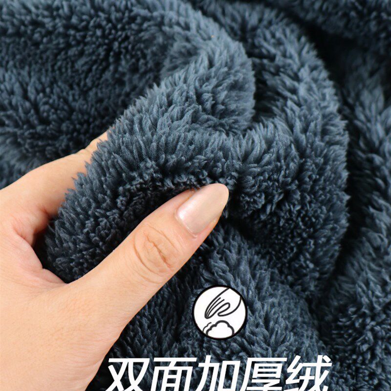加厚加绒睡袍男冬季新款2023珊瑚绒保暖睡衣男士长版浴袍秋冬浴衣