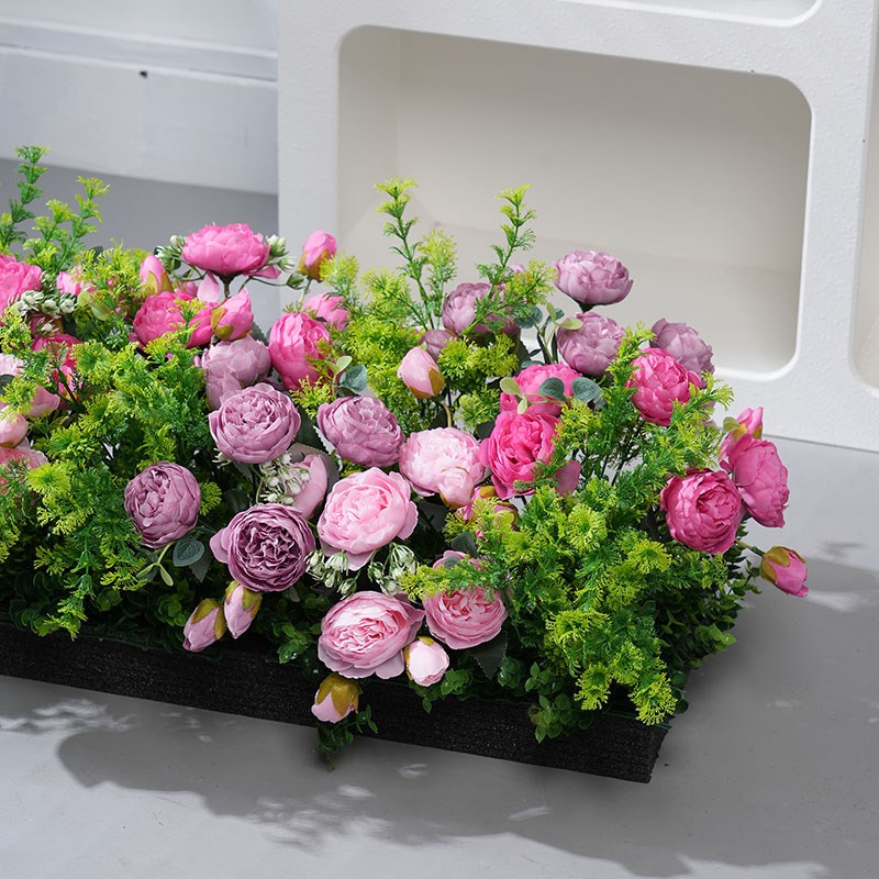 仿真花假绿植摆设塑料花隔断造景花箱插花栅栏花槽室内外花艺装饰