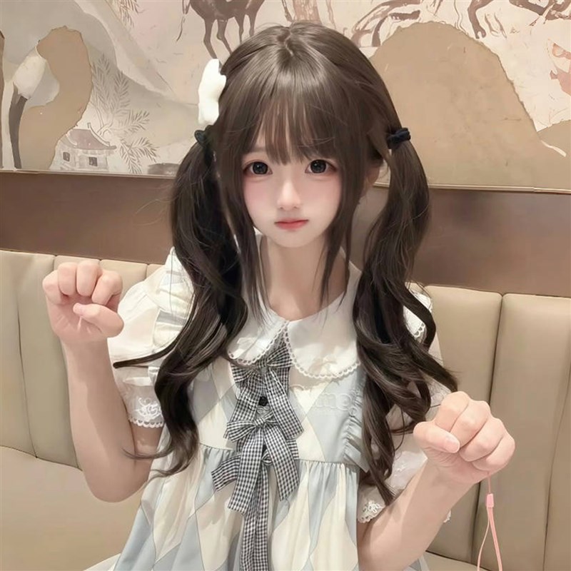绵绵喵【公主卷卷】假发女长发Lolita长卷发少萝扎好双马尾全头套