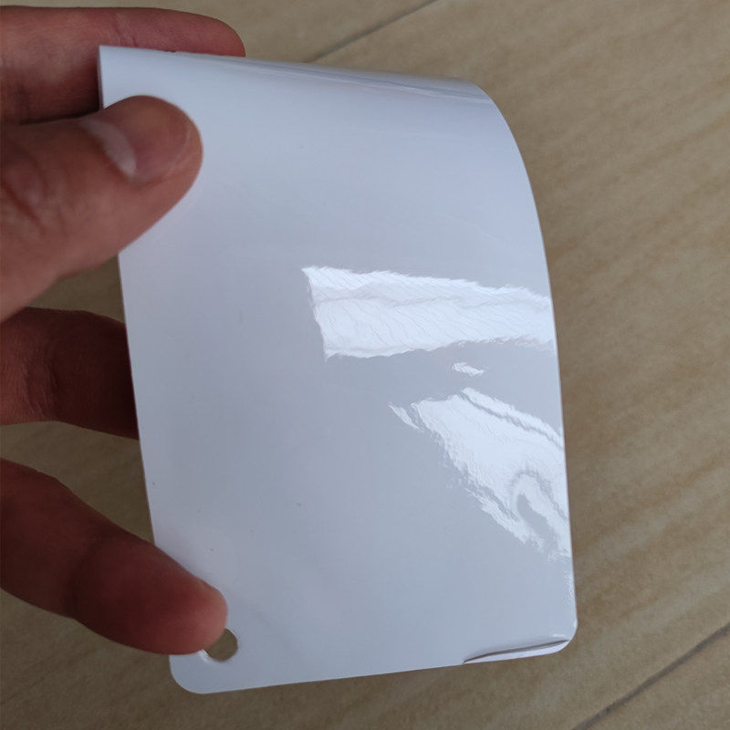 汽车改色膜白色贴膜 高亮白车身贴膜超亮水晶白全车改色 低粘白色