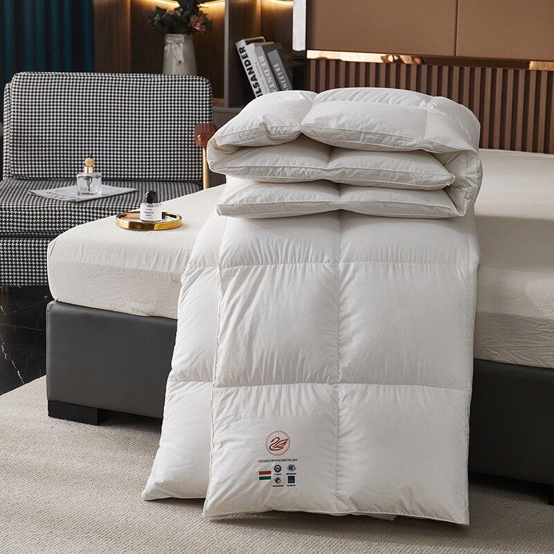 160支酒店款纯棉立体单层羽绒被壳自充绒羽绒被套半成品超薄超柔