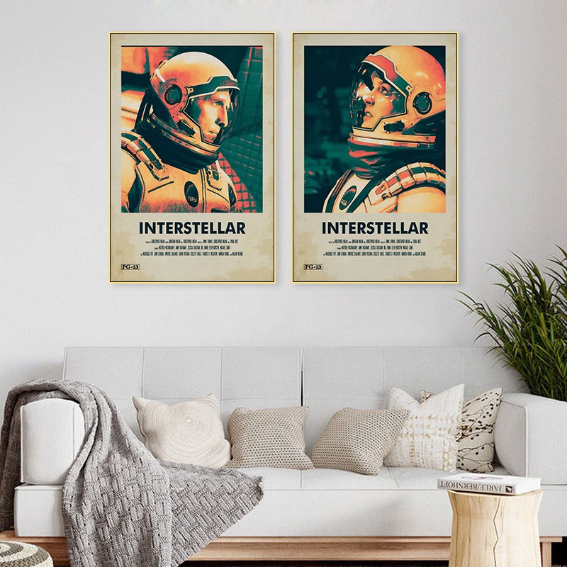星际穿越电影挂画科技感办公室壁画科幻大片地球星球外太空装饰画