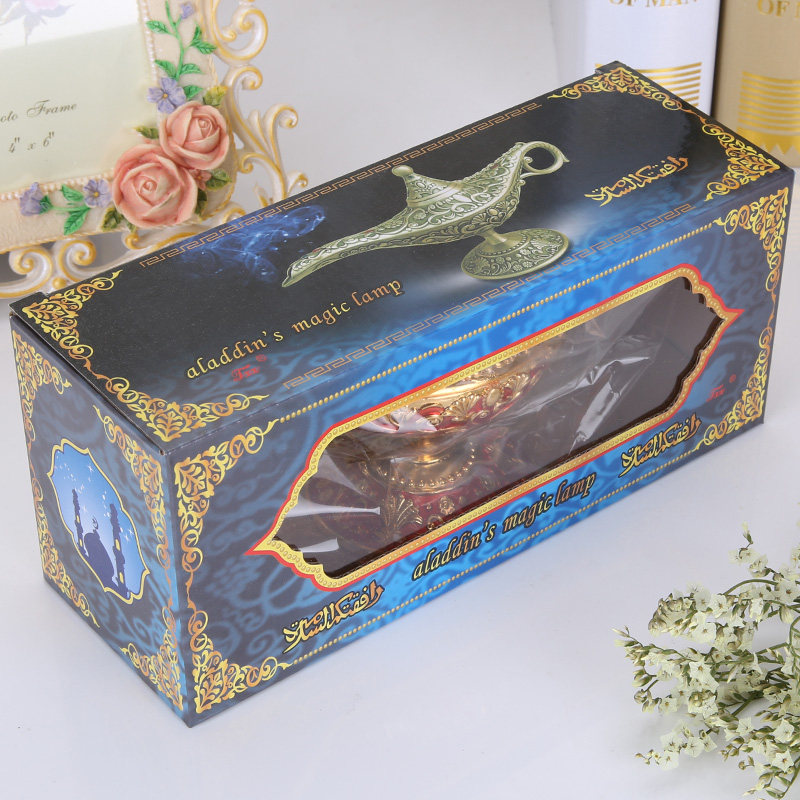 阿拉丁神灯锡器复古欧式工艺品合金创意俄罗斯许愿灯家居金属摆件