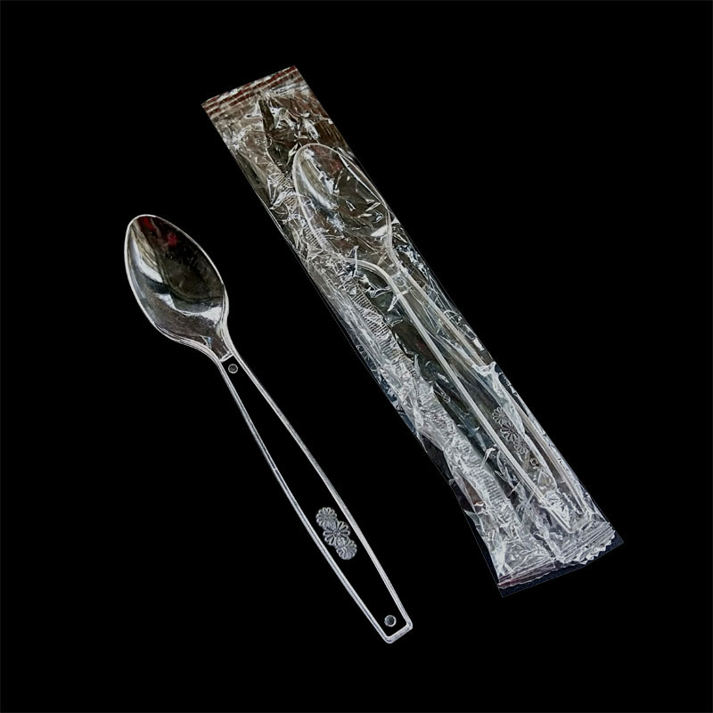18CM一次性水果叉独立包装 7寸塑料叉子西餐叉长柄水果茶叉500支