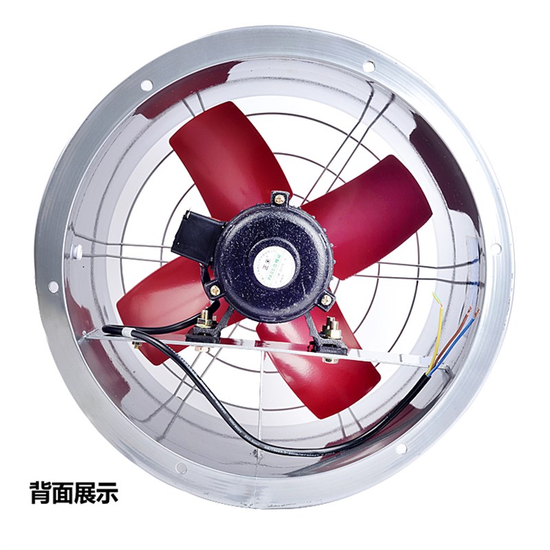 正禾工业级圆筒管道风机墙式厨房油烟排气扇抽风机强力养殖换气扇