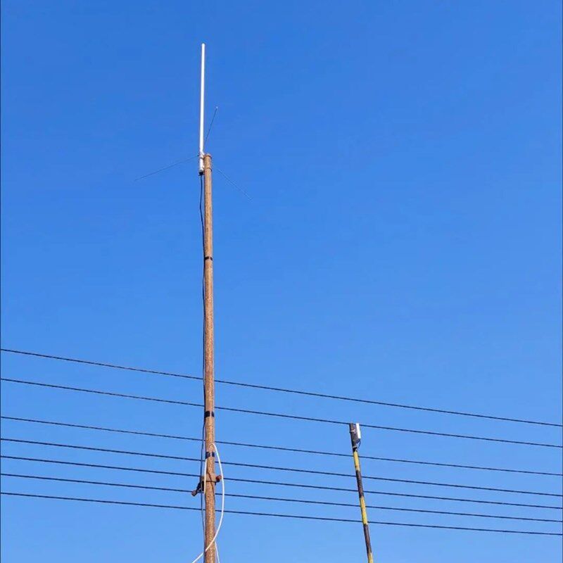 118-136Mhz室外玻璃钢天线高增益棒子苗子120兆中继天线频点可定