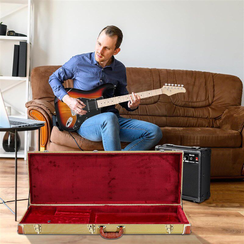 籁琶电吉他琴盒 专业级TL/ST/170/火焰通用型防水防震吉它皮箱包