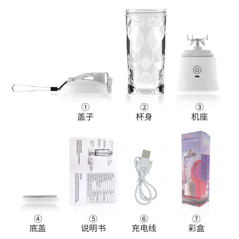 榨汁机便携式小型家用多功能电动迷你榨果汁机可碎冰大容量榨汁杯