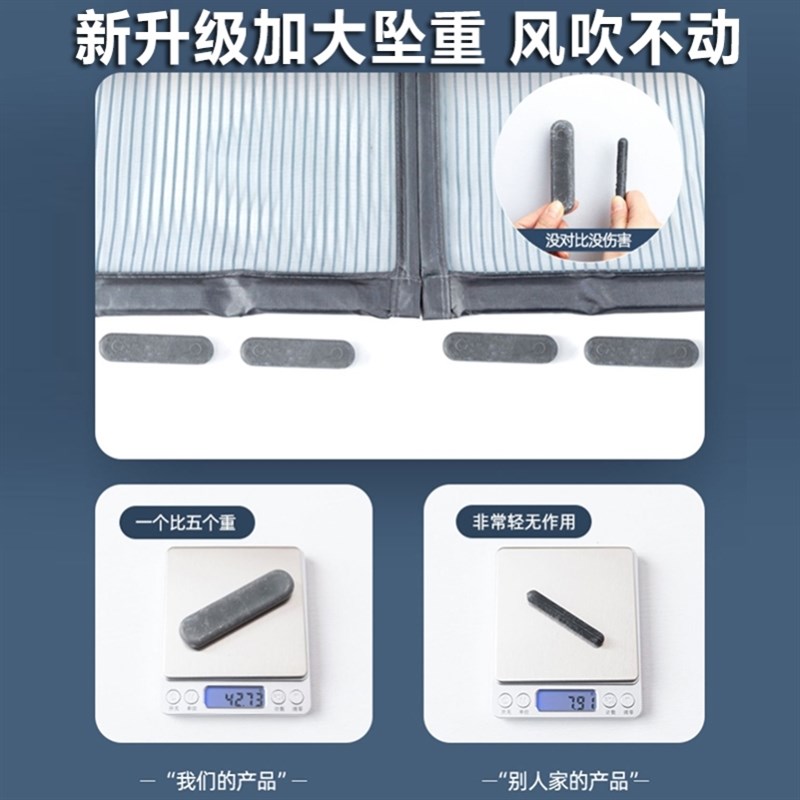 防蚊蝇门帘防蚊门帘大门专用门帘儿防盗门防尘防蚊虫沙门自粘贴x