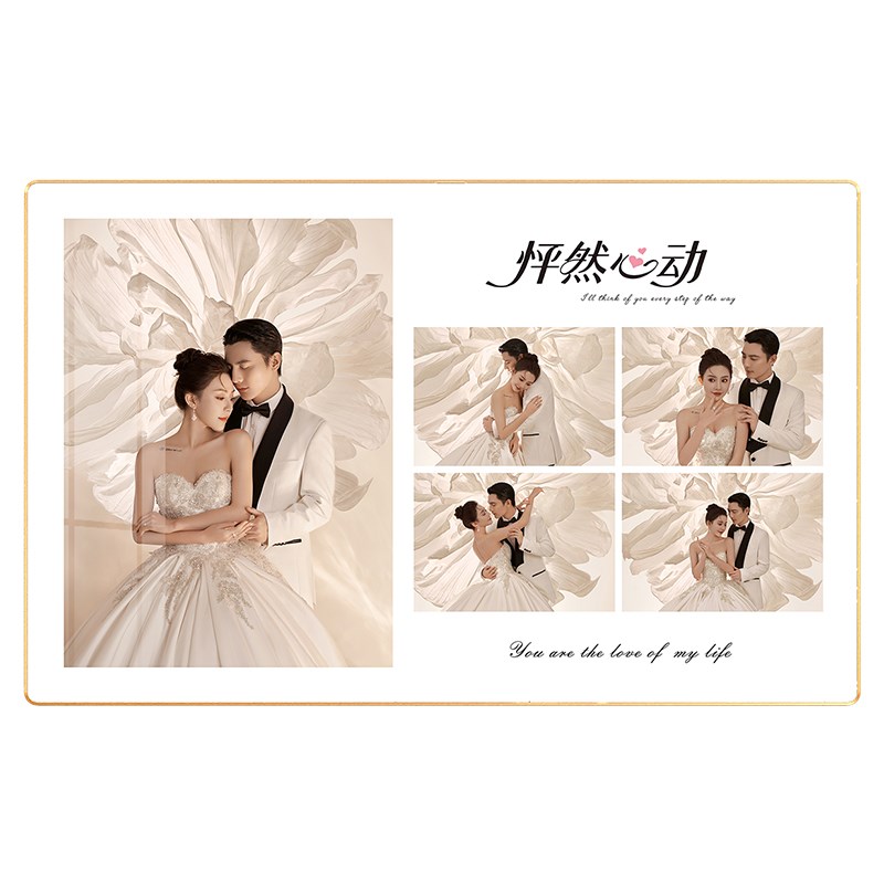 相框定制diy打印婚纱照全家福照片挂墙情侣结婚相片冲洗放大裱框