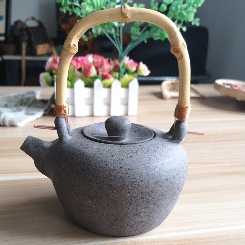 黑砂茶具内外无釉平定原矿黑砂壶纯手工茶杯礼品家用简约功夫套装