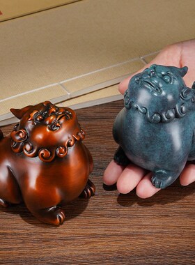 黄铜貔貅摆件《天天向上》家居饰品工艺品摆件 客厅桌面装饰礼品