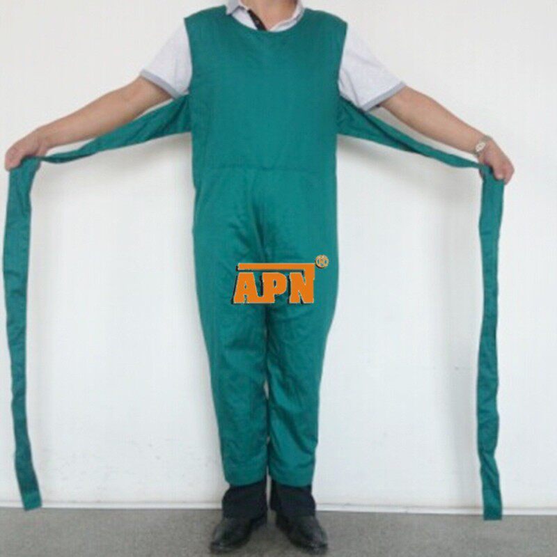 绿色连体约束衣病人束缚老人院专用防护防抓捆绑服可活动医院护理