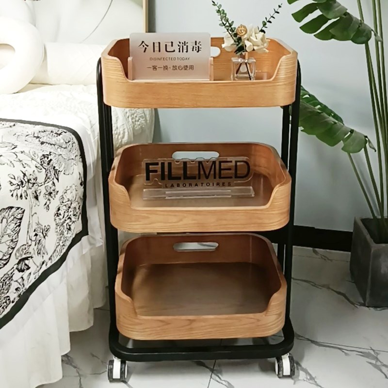 美容院专用小推车皮肤管理移动理发店手推车置物架高级仪器工具车