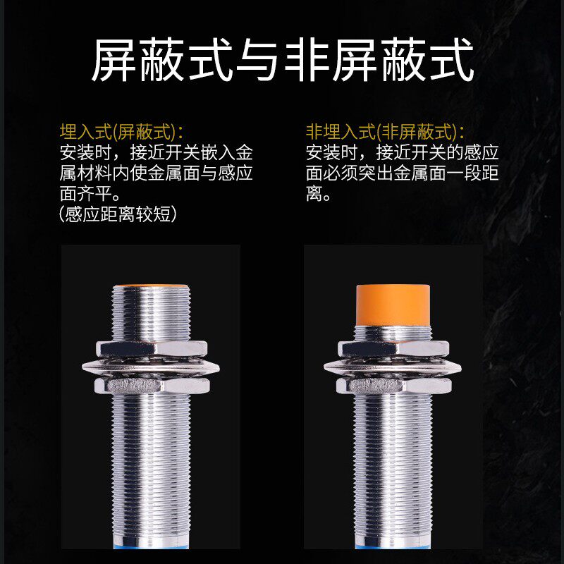 接近开关沪工LJ18A3金属电感式24V交直流220NPN三线常开M18传感器