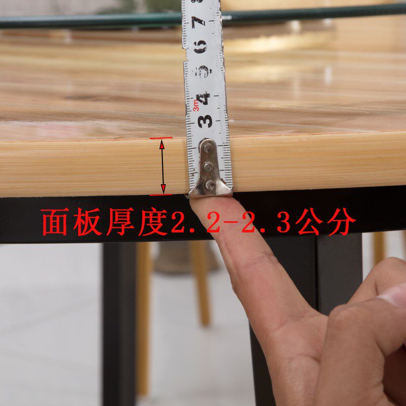 大圆桌面板折叠15人20人家用10人12人杉木实木台面加转盘饭店餐桌