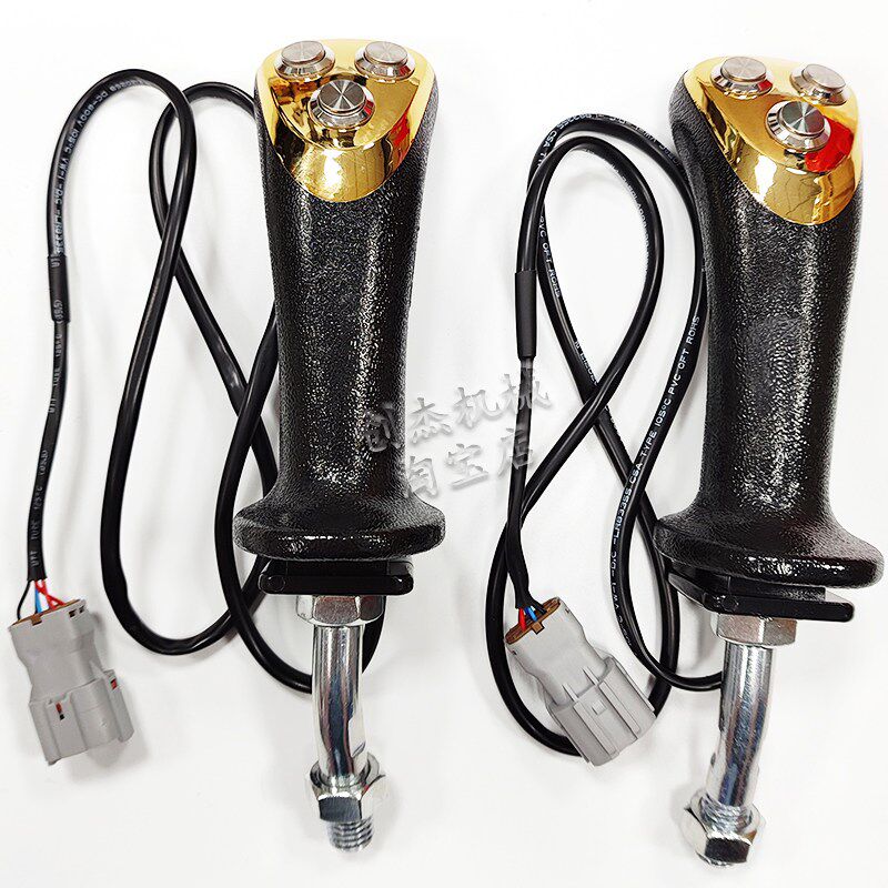 挖掘机夹木机改装电控旋转抓木器手柄线束控制器前端属具专用配件